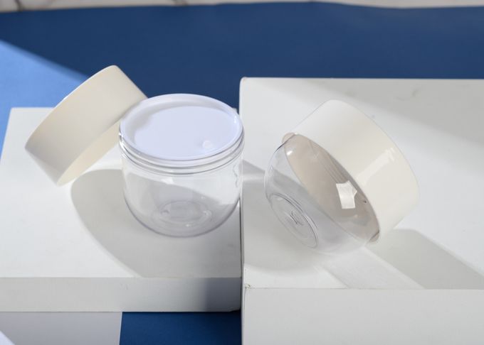 Тело Scrub опарникы 200ml 250ml PP пластиковые косметические с ложкой диска 1