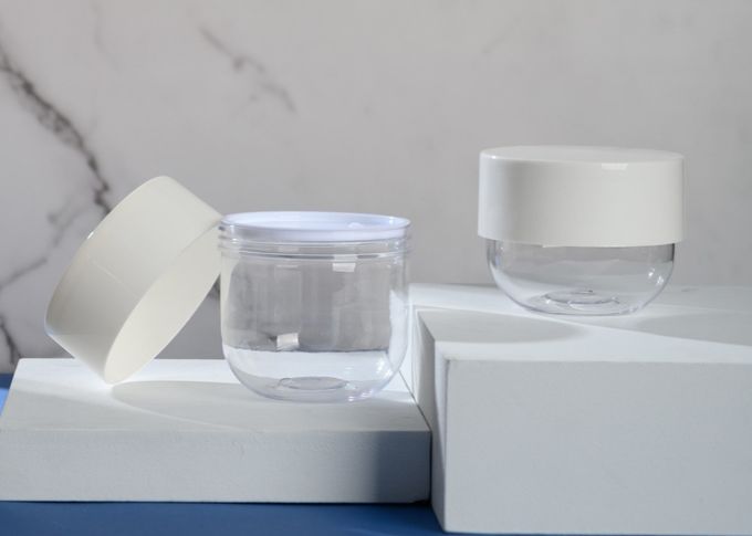 Тело Scrub опарникы 200ml 250ml PP пластиковые косметические с ложкой диска 0